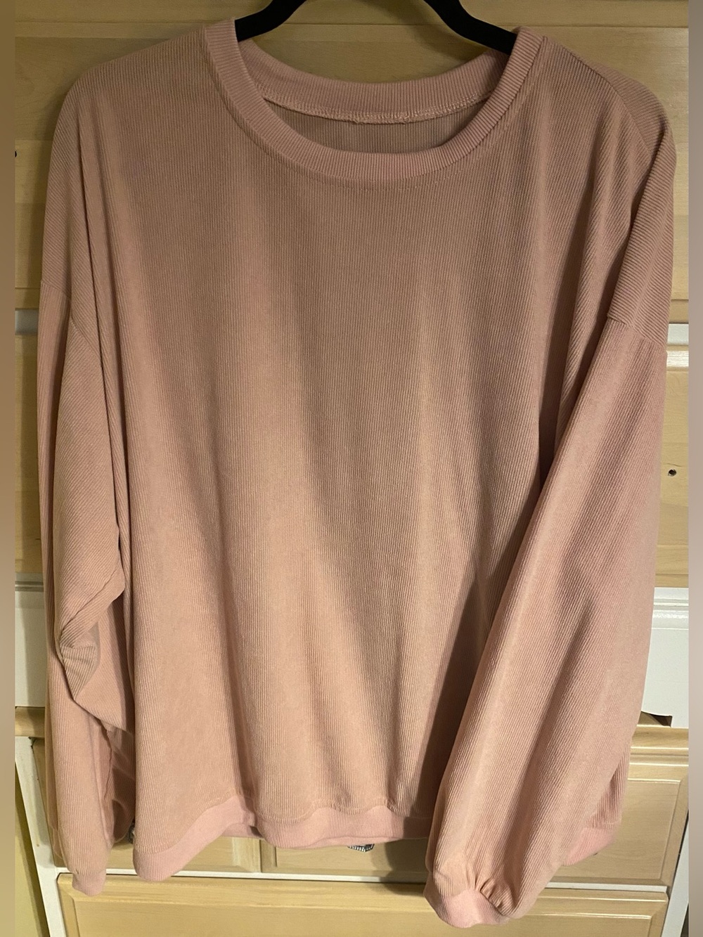 Women's Lightweight Crewneck Sweatshirt - Blush Pink